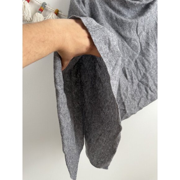 In2 By InCashmere Topper Poncho Heather Gray One Size Cozy Winter Loungewear - Picture 3 of 8